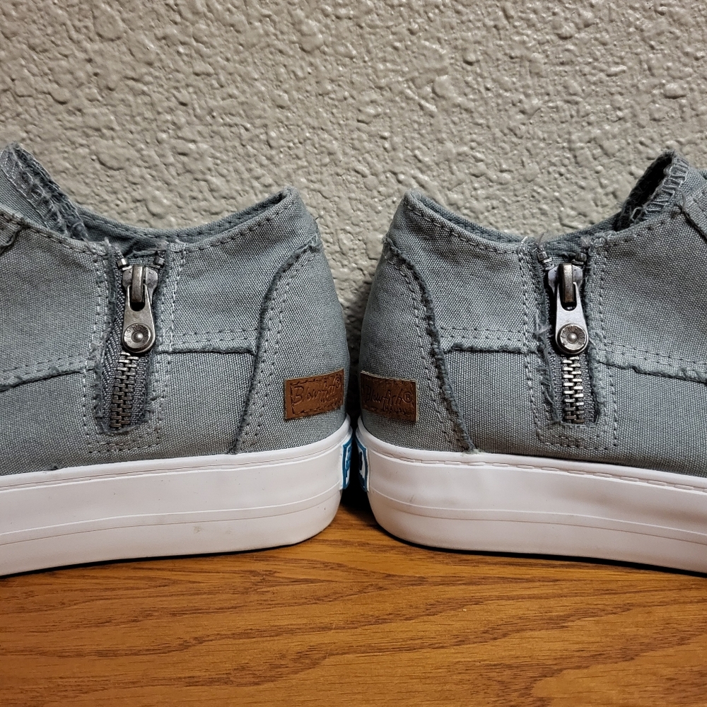 Blowfish Malibu Gray Hidden Wedge Sneaker Size 8 - Picture 10 of 13